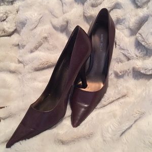 Nine West Brown Leather Pumps